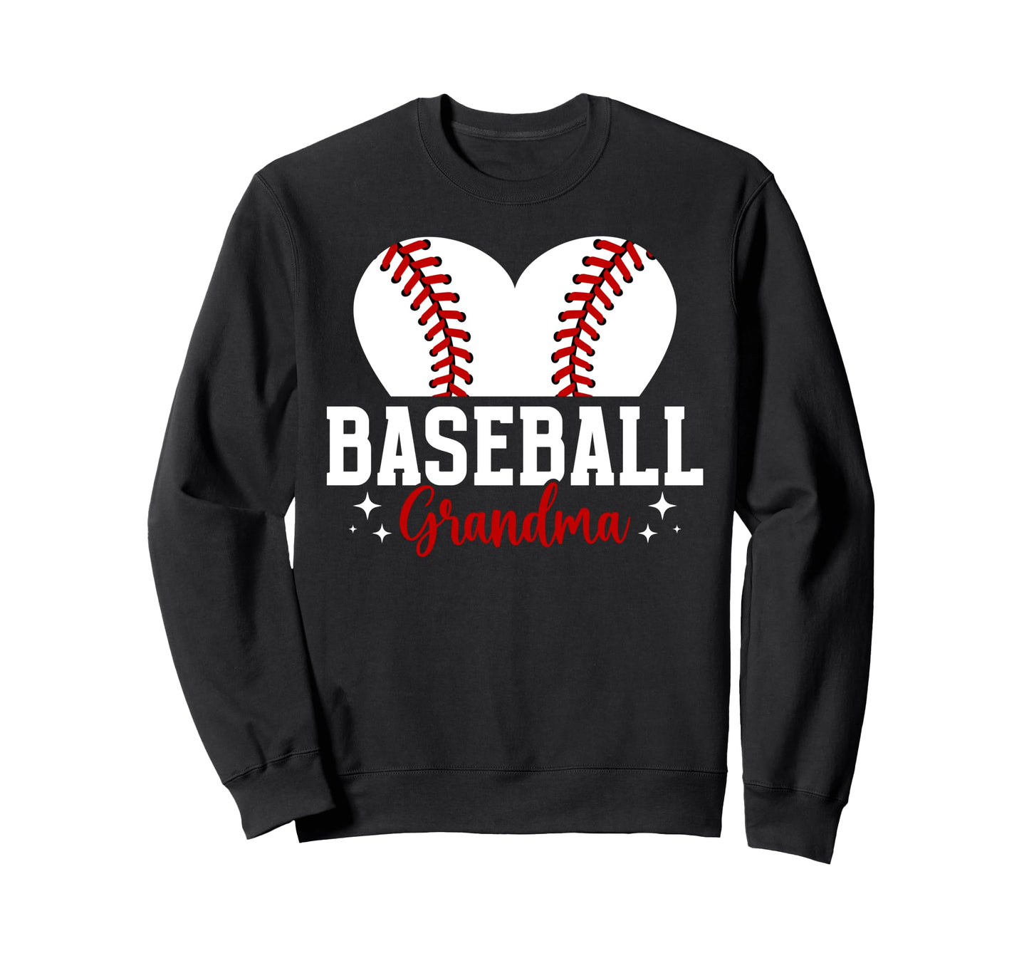 Baseball Grandma Baseball Player Sweatshirt - Graphic Print for Adults - T-Shirt, Sweatshirt, Hoodie