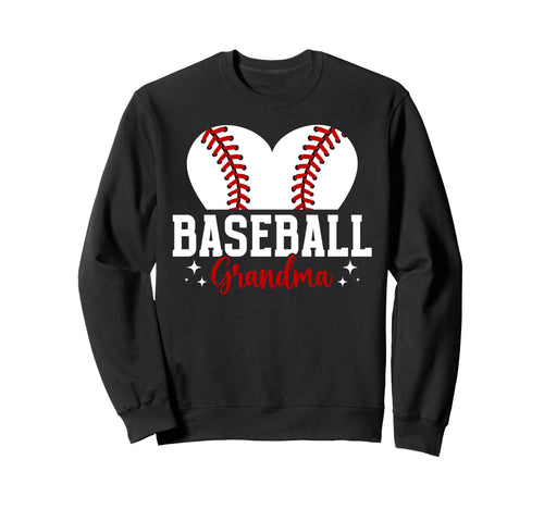 Baseball Grandma Baseball Player Sweatshirt - Graphic Print for Adults - T-Shirt, Sweatshirt, Hoodie