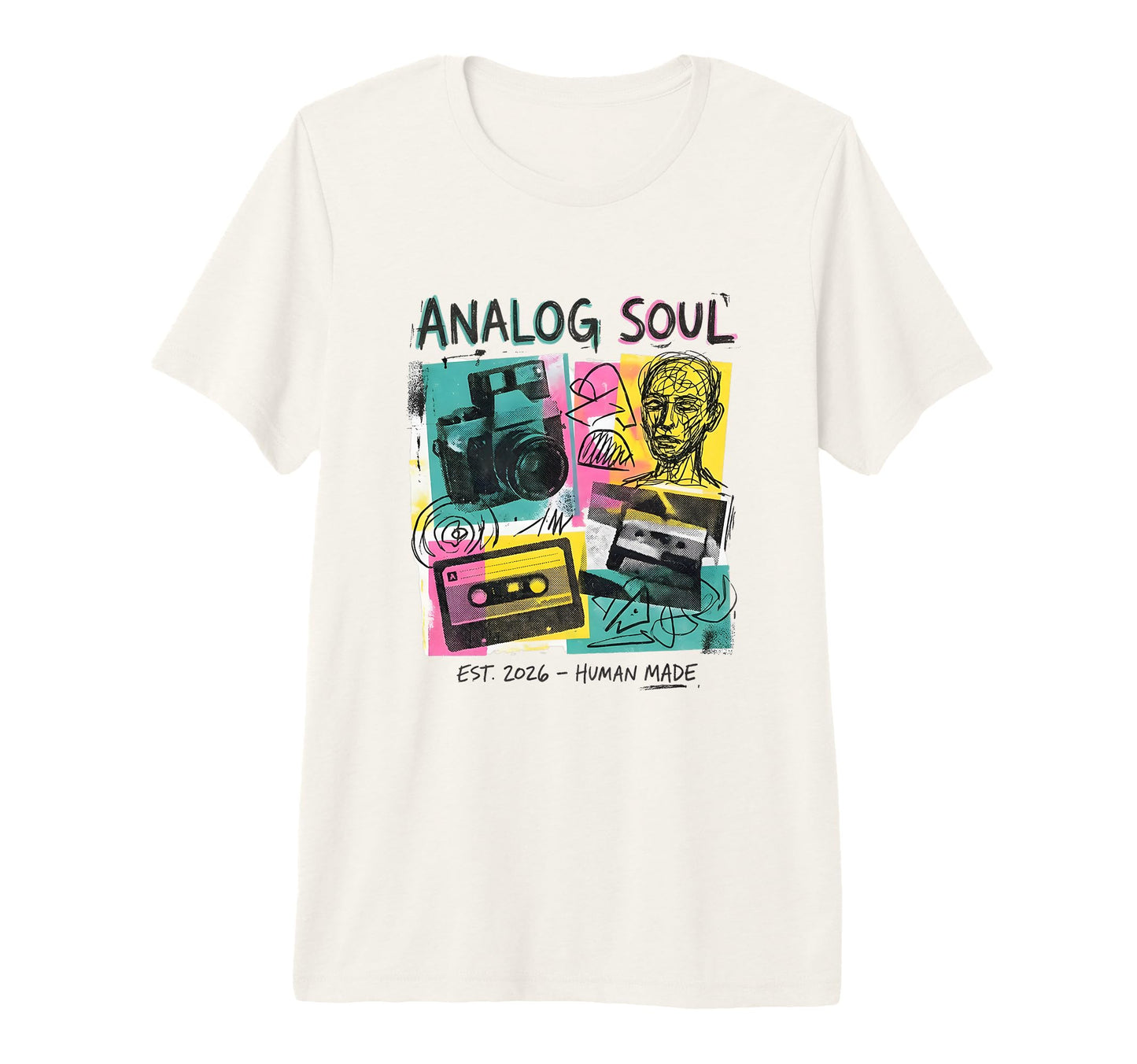 Camera Cassette 80S 90S Music T-Shirt - Streetwear Style for Adults - T-Shirt, Sweatshirt, Hoodie