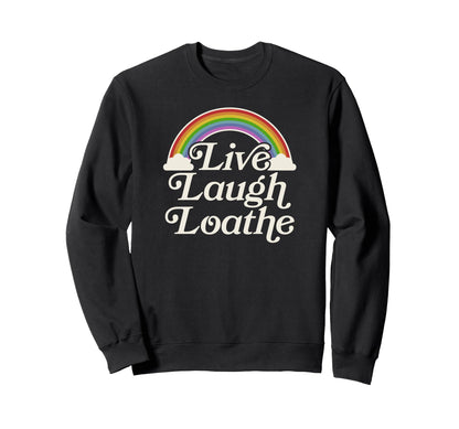 Funny Goth Gothic Parody Rainbow Sweatshirt - Fun Novelty Design Unisex - T-Shirt, Sweatshirt, Hoodie