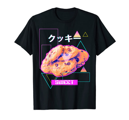Sweet Chocolate Chip Cookies Kanji T-Shirt - Minimalist Print Men Women - T-Shirt, Sweatshirt, Hoodie