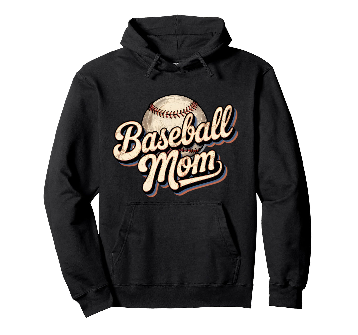 Baseball Mom Funny Sports Support Hoodie - Fun Novelty Design Unisex - T-Shirt, Sweatshirt, Hoodie