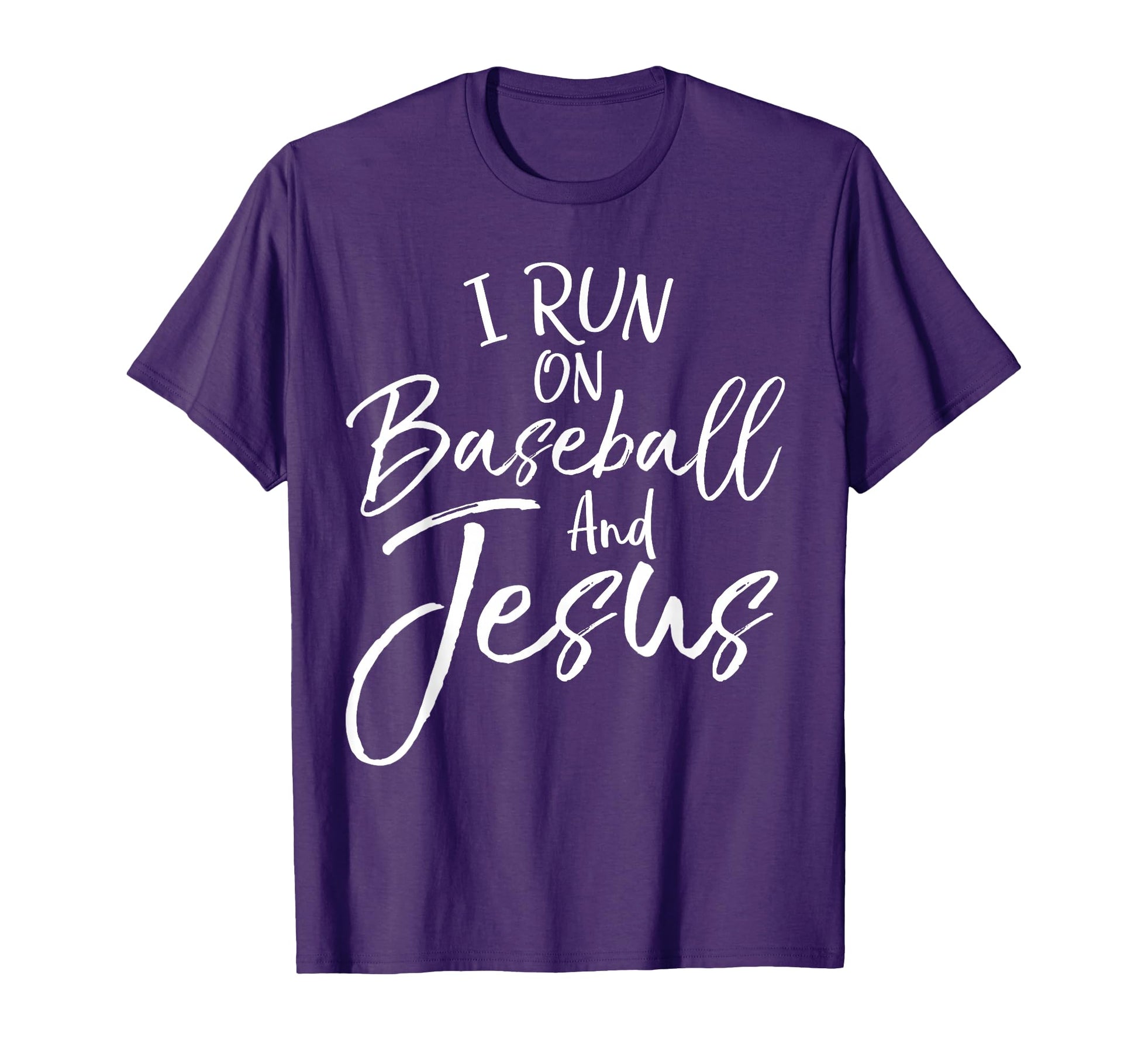 Christian Baseball Gift I Run Baseball T-Shirt - Novelty Apparel Unisex - T-Shirt, Sweatshirt, Hoodie