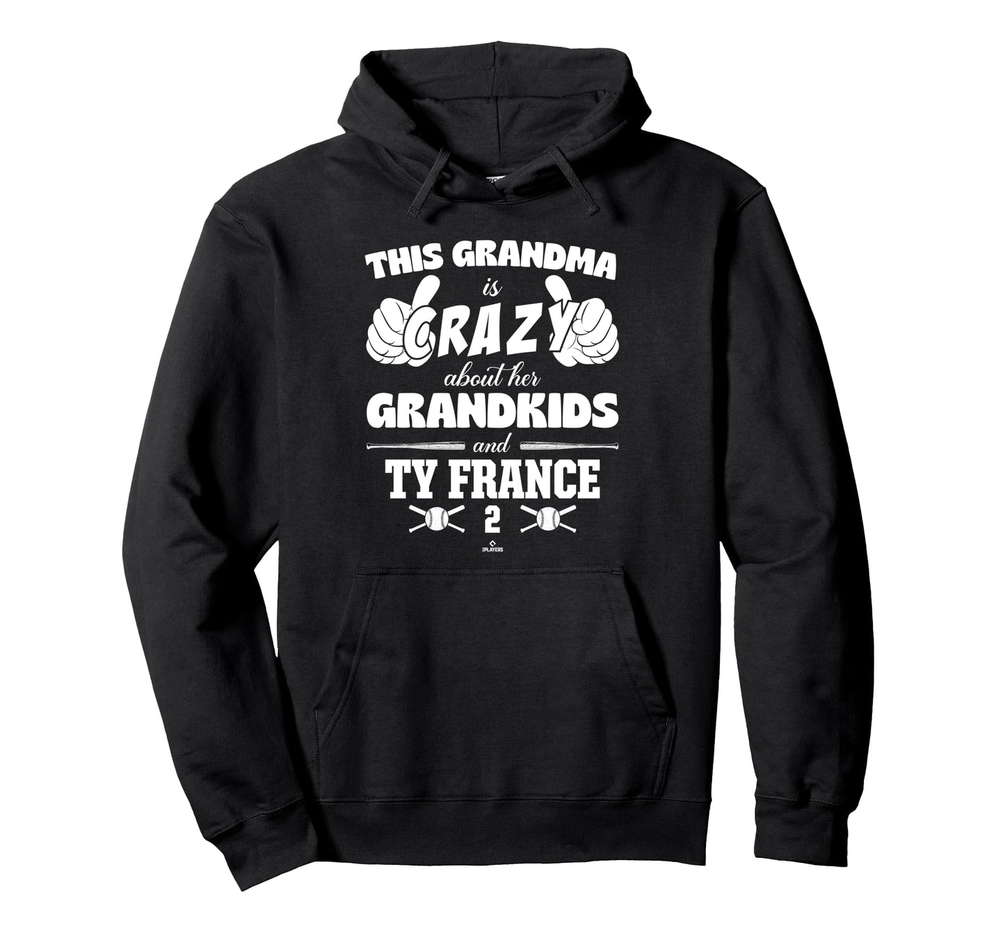 Grandma Crazy Ty France Cincinnati Hoodie - Novelty Apparel for Adults - T-Shirt, Sweatshirt, Hoodie
