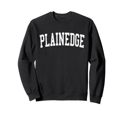 Plainedge Ny Distressed White Sweatshirt - Casual Everyday Wear for Adults - T-Shirt, Sweatshirt, Hoodie