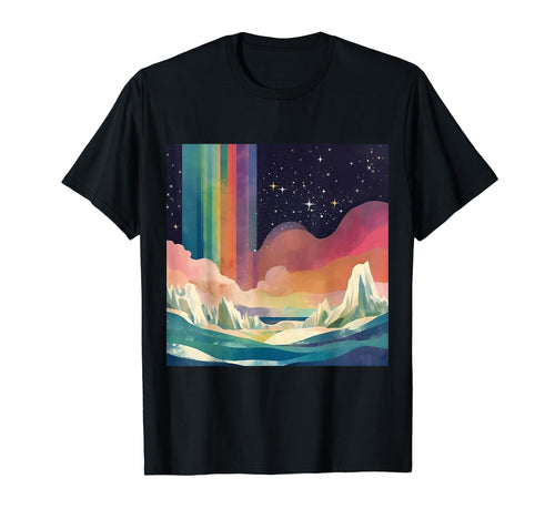 Rocker Space Rainbow T-Shirt - Unique Graphic Men Women - T-Shirt, Sweatshirt, Hoodie