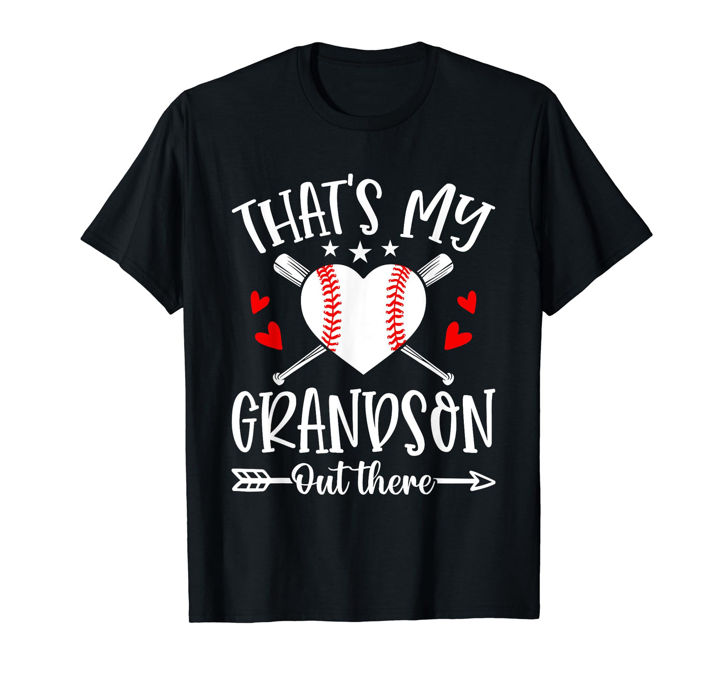 Thats My Grandson Out There Baseball T-Shirt - Custom Art Print for Adults - T-Shirt, Sweatshirt, Hoodie