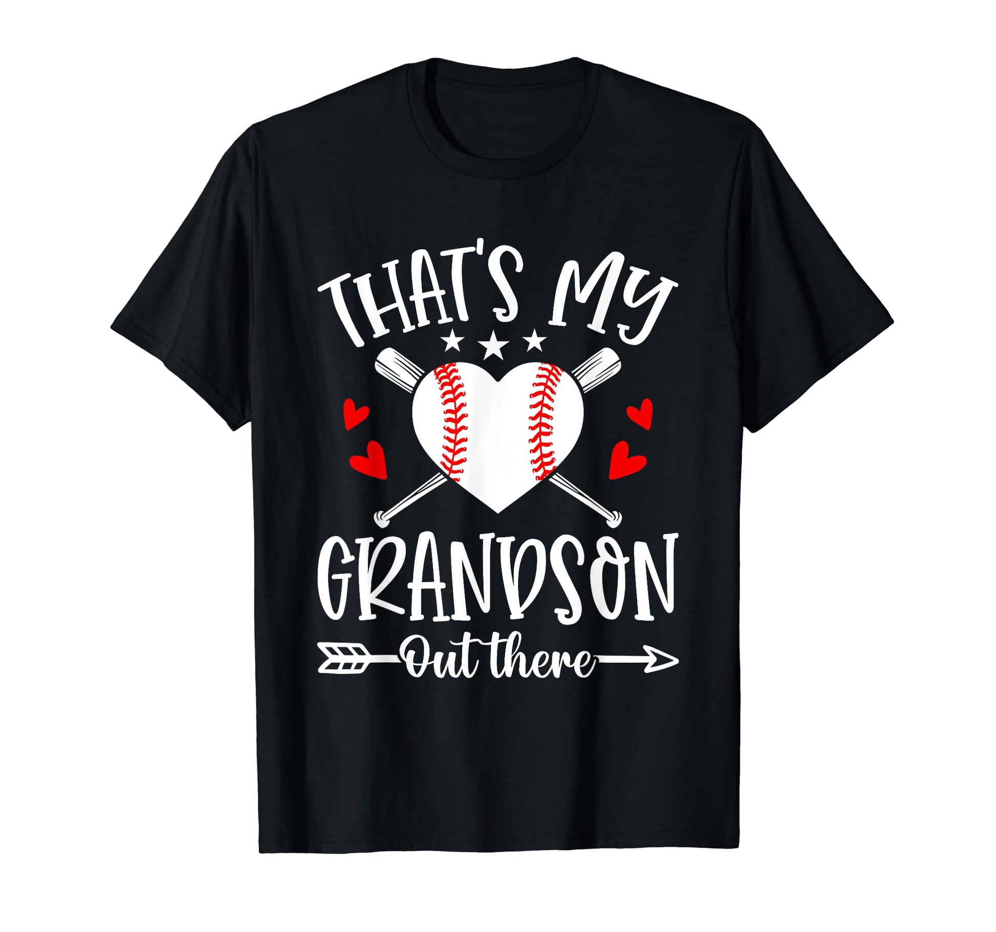 Thats My Grandson Out There Baseball T-Shirt - Custom Art Print for Adults - T-Shirt, Sweatshirt, Hoodie