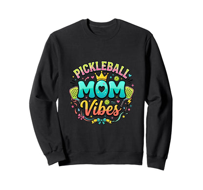 Pickleball Mom Vibes Sports Sweatshirt - Minimalist Print Unisex - T-Shirt, Sweatshirt, Hoodie