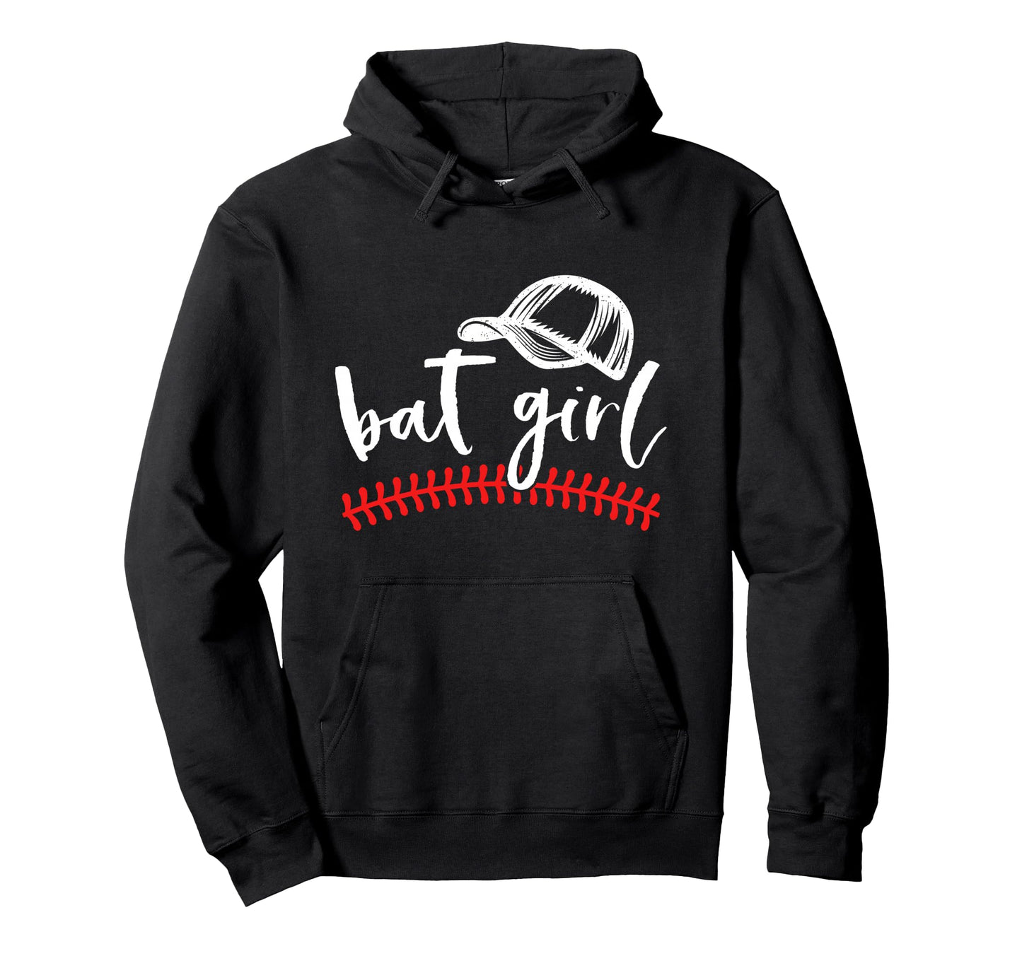 Bat Baseball Sister Sis Baseball Fan Hoodie - Fun Novelty Design Men Women - T-Shirt, Sweatshirt, Hoodie