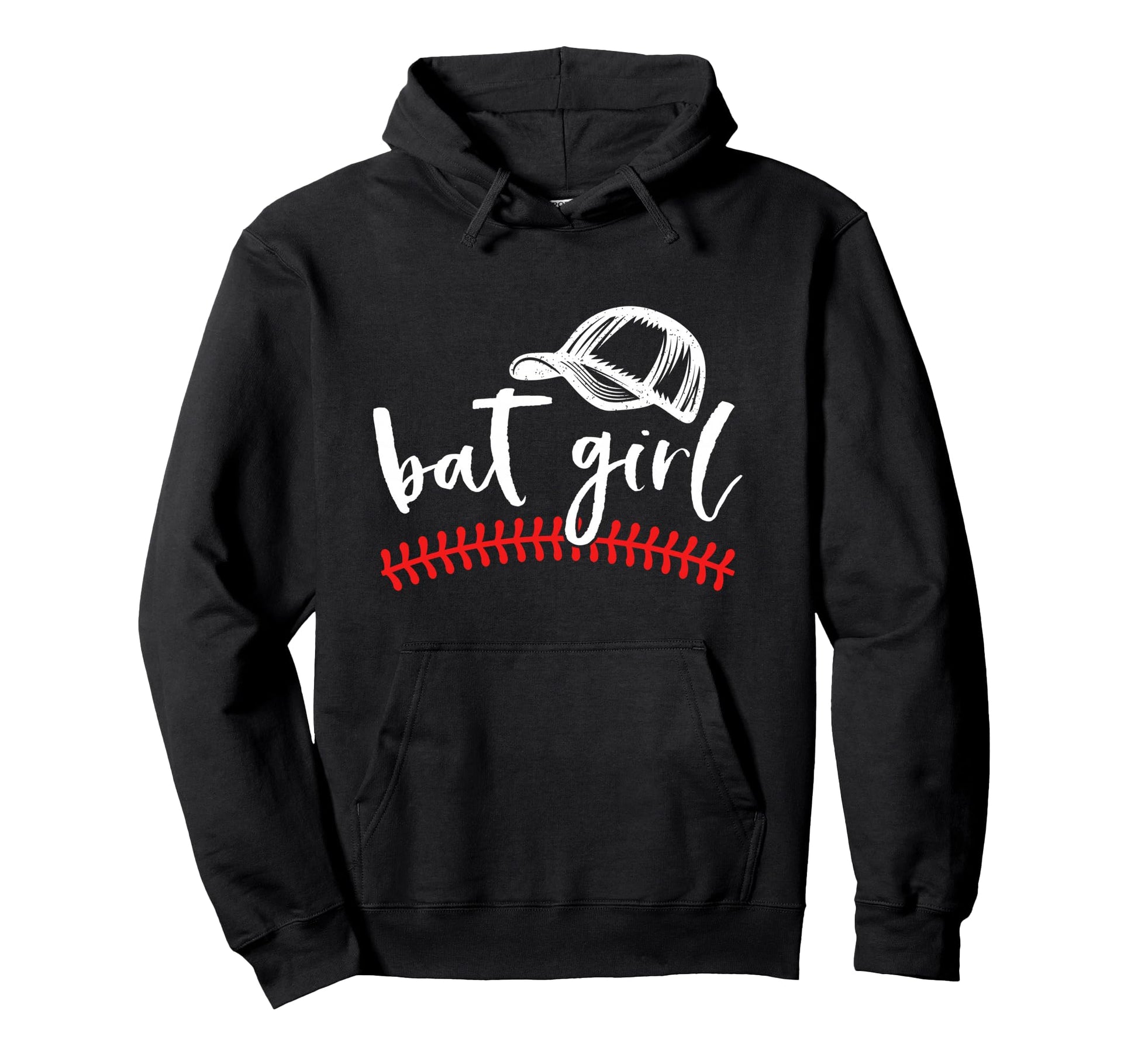 Bat Baseball Sister Sis Baseball Fan Hoodie - Fun Novelty Design Men Women - T-Shirt, Sweatshirt, Hoodie