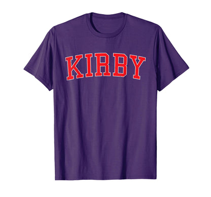 Kirby Tx Distressed Red Varsity T-Shirt - Graphic Print Men Women - T-Shirt, Sweatshirt, Hoodie