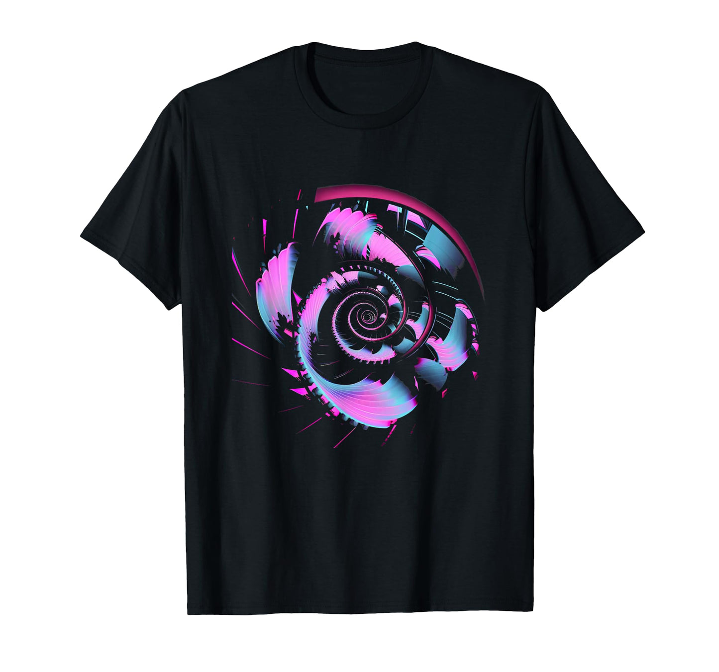 Fibonacci Sequence Flower Vaporwave T-Shirt - Unique Graphic for Adults - T-Shirt, Sweatshirt, Hoodie