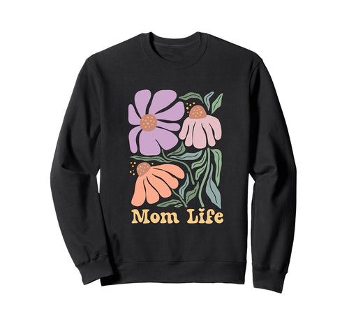 Supercute Love Her Floral Groovy Boho Sweatshirt - Novelty Apparel Unisex - T-Shirt, Sweatshirt, Hoodie