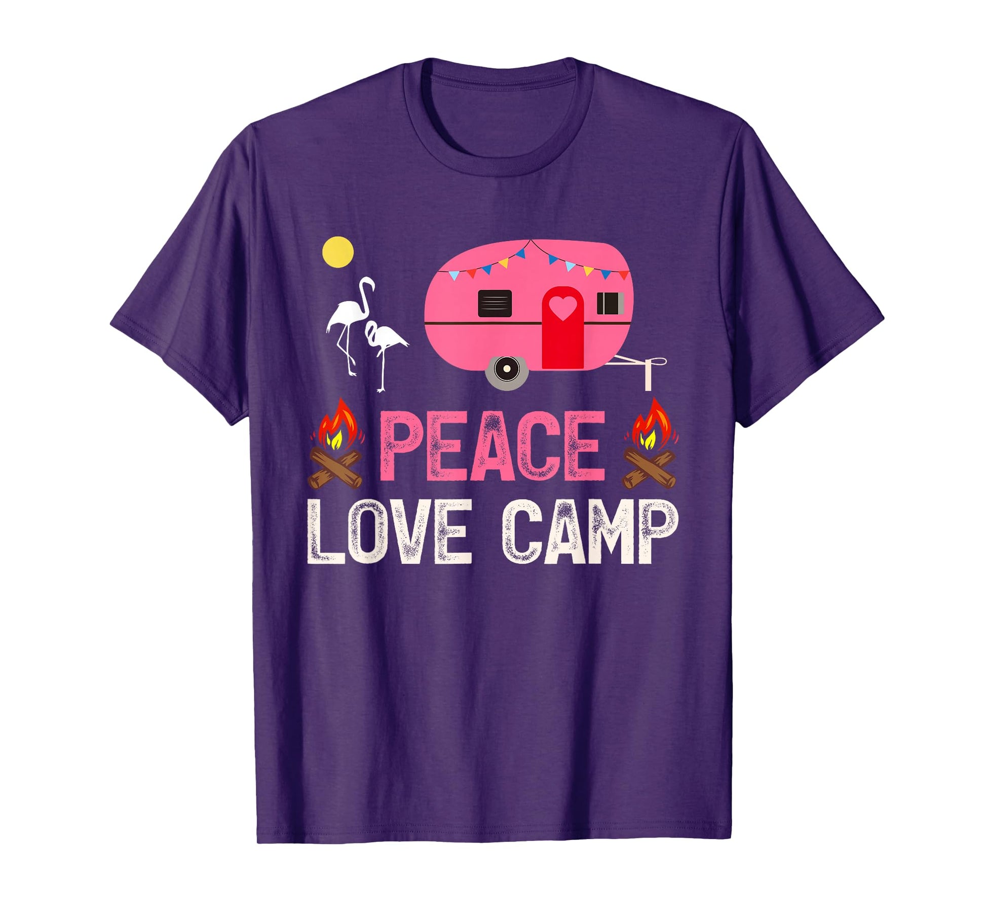 Rv Camping Lover Peace Love Camp T-Shirt - Graphic Print Unisex - T-Shirt, Sweatshirt, Hoodie