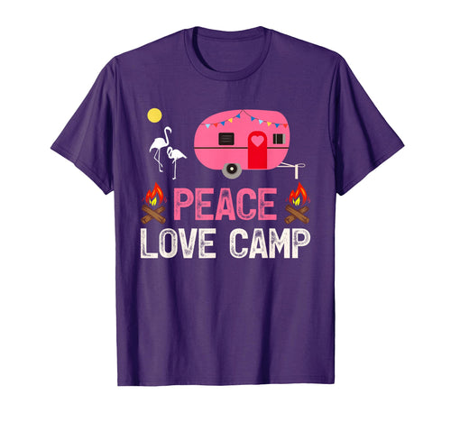 Rv Camping Lover Peace Love Camp T-Shirt - Graphic Print Unisex - T-Shirt, Sweatshirt, Hoodie