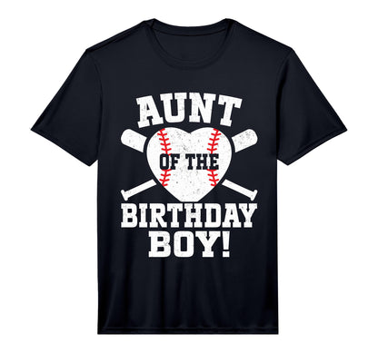 Aunt Birthday Baseball Birthday Matching T-Shirt - Graphic Print Unisex - T-Shirt, Sweatshirt, Hoodie