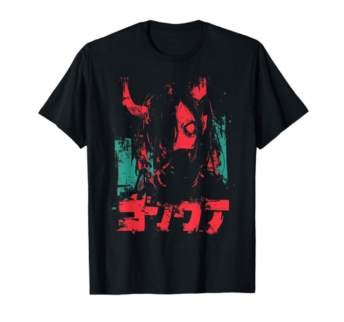 Goth Grunge Demon Anime Waifu Horror T-Shirt - Custom Art Print Men Women - T-Shirt, Sweatshirt, Hoodie