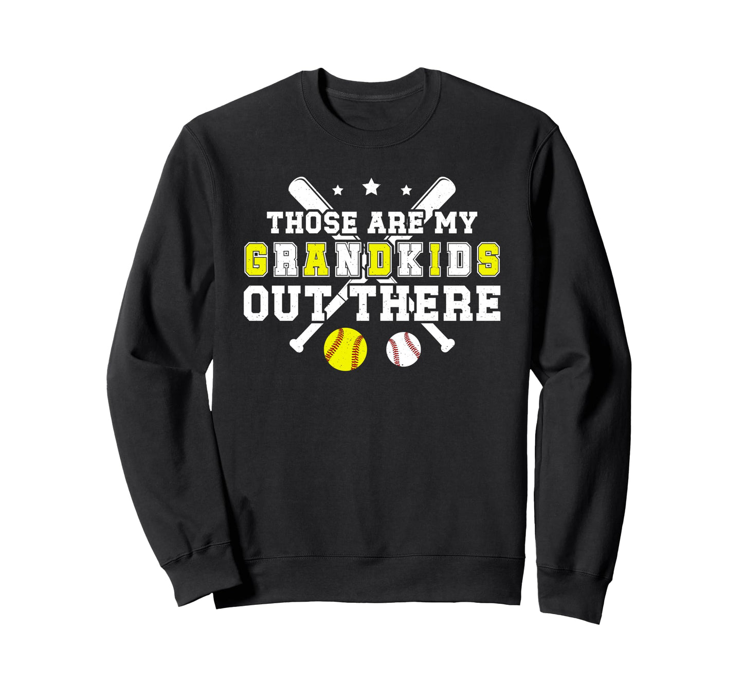 Those Are My Grandkids Baseball Softball Sweatshirt - Graphic Print Unisex - T-Shirt, Sweatshirt, Hoodie