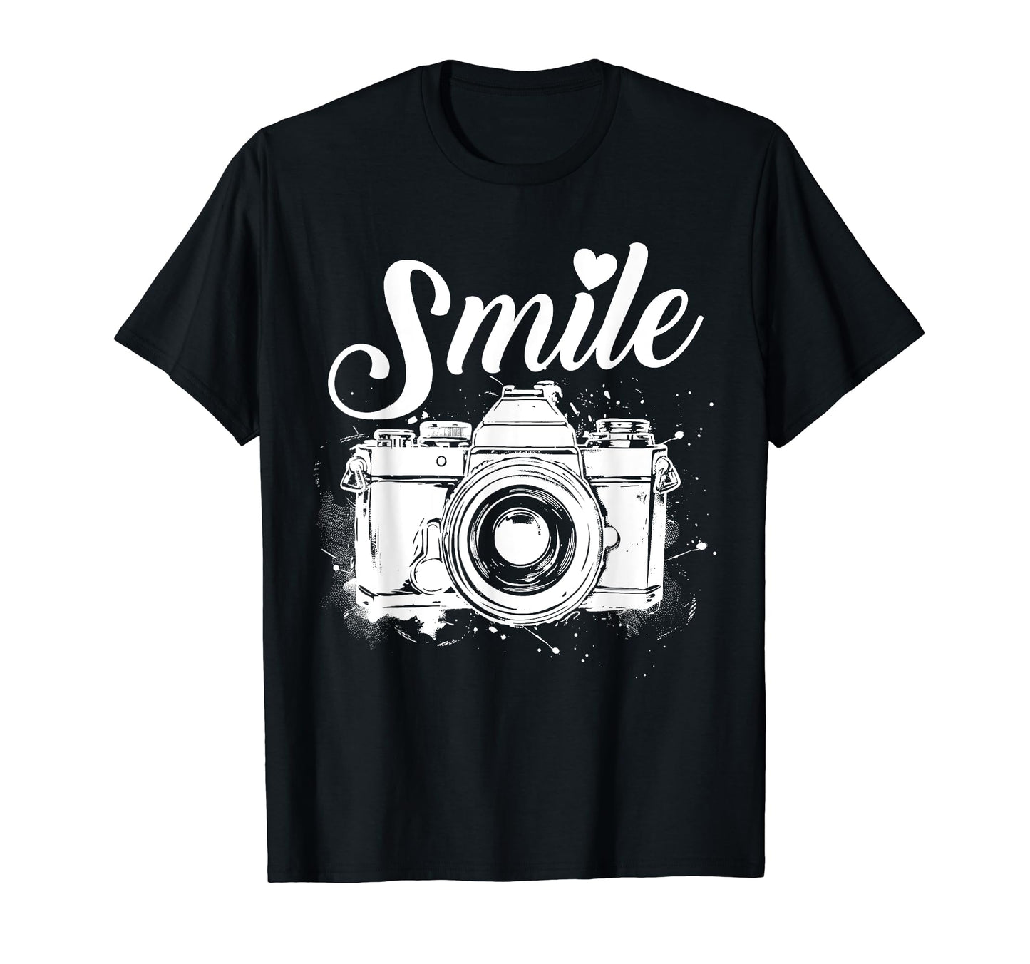 Photographer Smile Camera Funny T-Shirt - Unique Graphic Men Women - T-Shirt, Sweatshirt, Hoodie