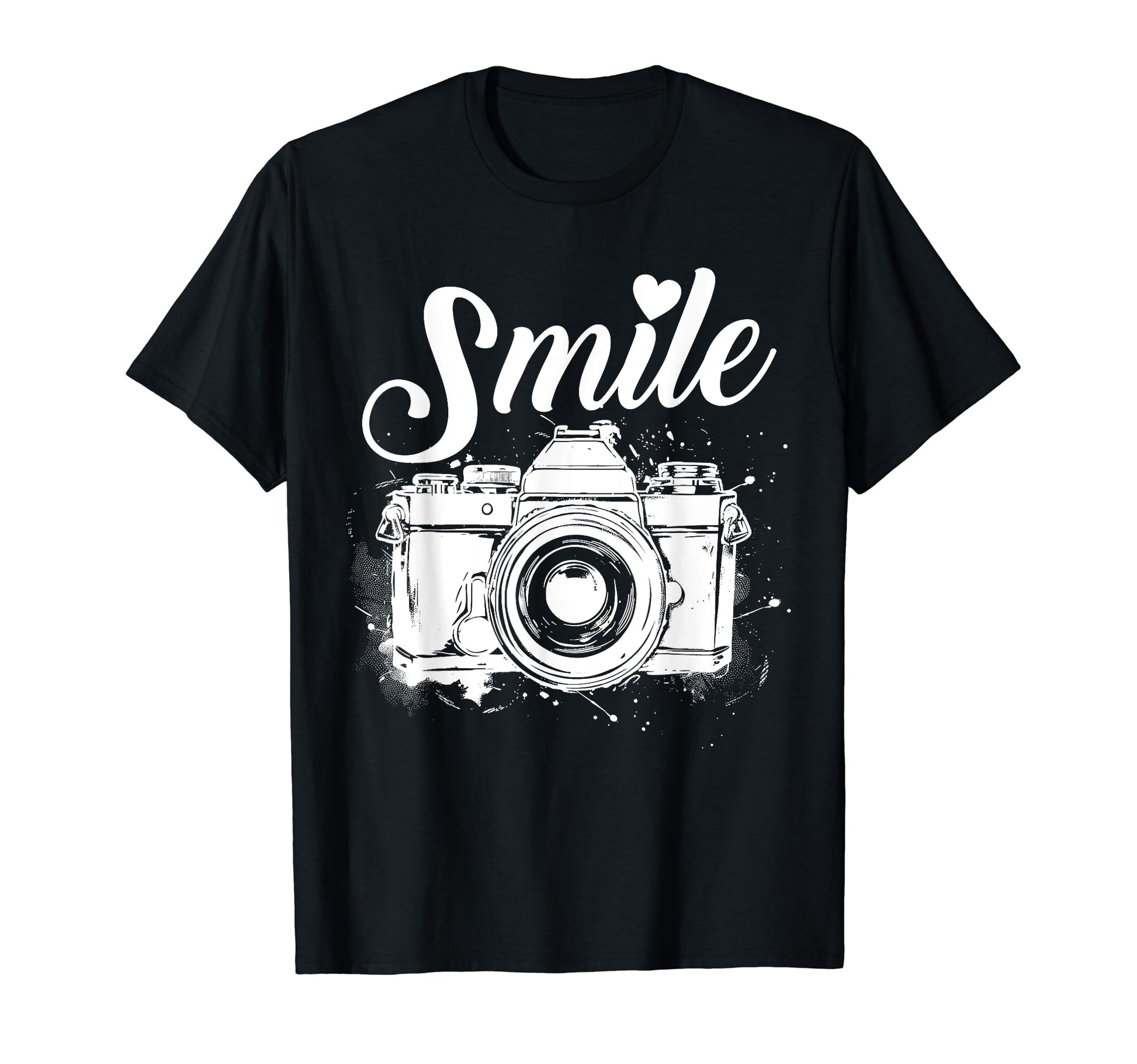 Photographer Smile Camera Funny T-Shirt - Unique Graphic Men Women - T-Shirt, Sweatshirt, Hoodie