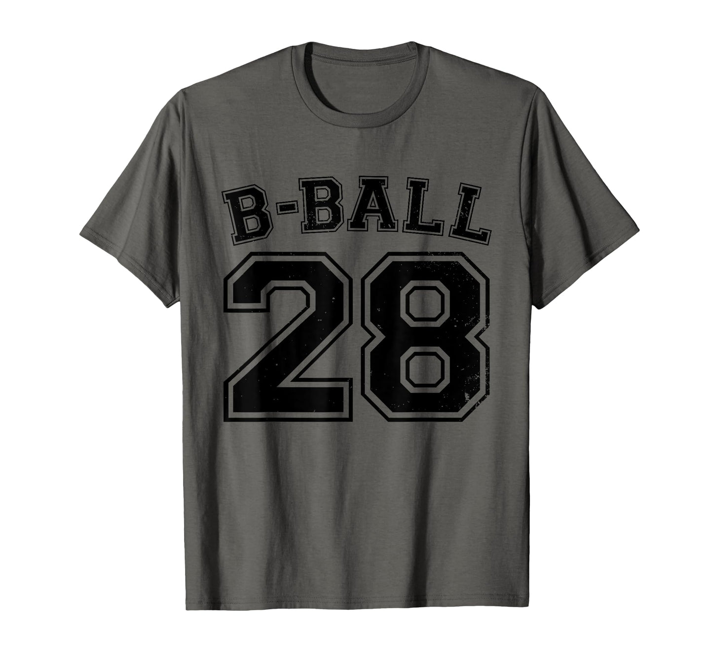 B Ball Basketball Player Number 28 T-Shirt - Aesthetic Graphic Men Women - T-Shirt, Sweatshirt, Hoodie