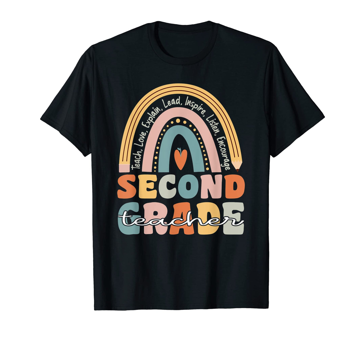 Second Grade Teacher Groovy Teacher T-Shirt - Fun Novelty Design Unisex - T-Shirt, Sweatshirt, Hoodie