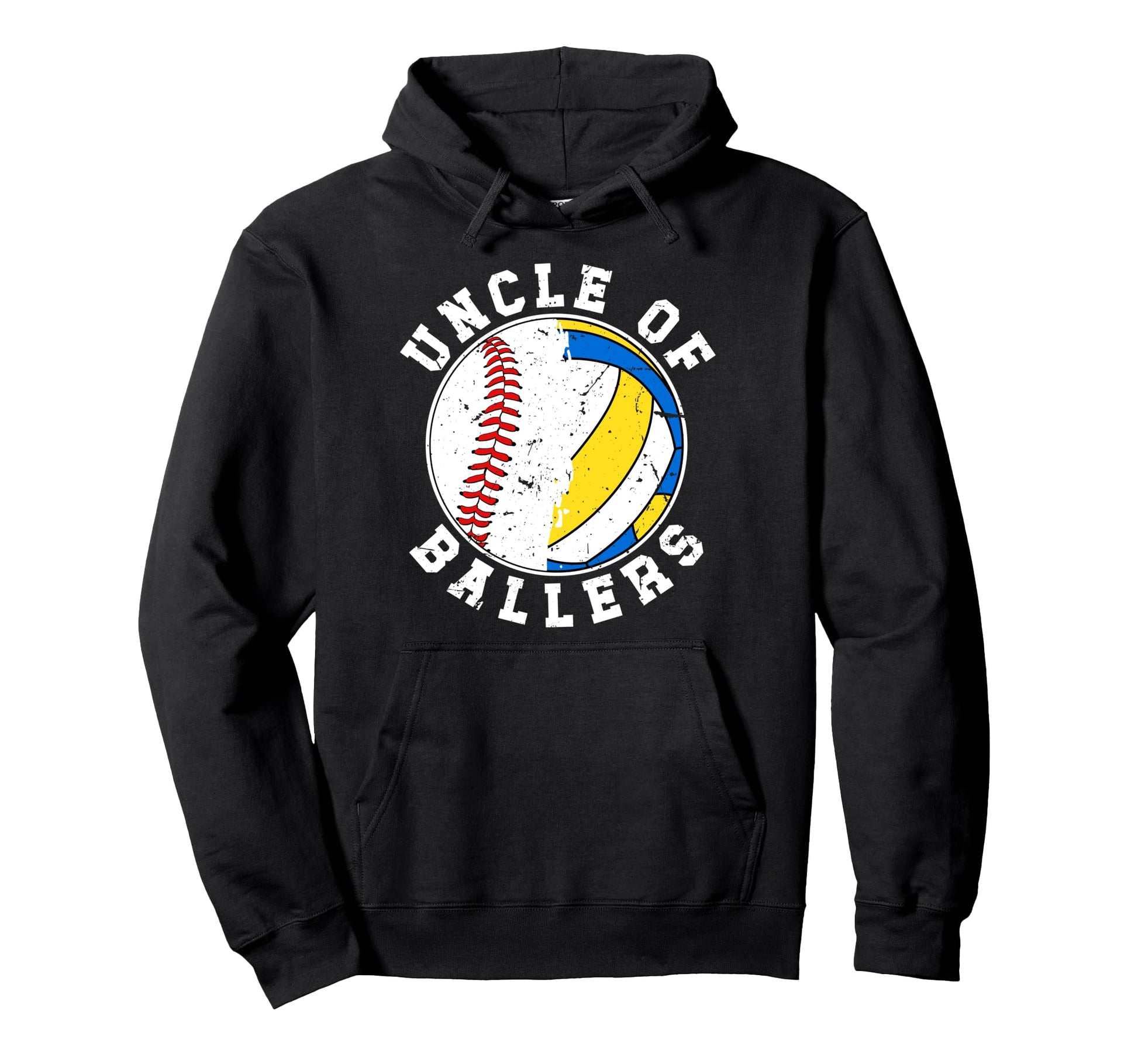 Uncle Ballers Proud Baseball Hoodie - Fun Novelty Design for Adults - T-Shirt, Sweatshirt, Hoodie