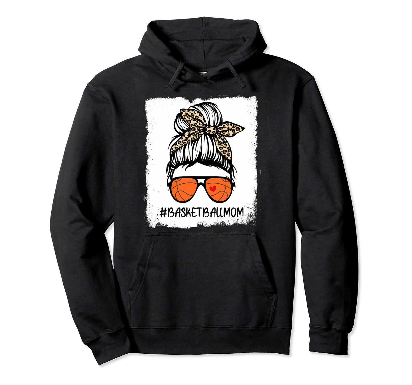 Bleached Basketball Mom Life Leopard Hoodie - Aesthetic Graphic Men Women - T-Shirt, Sweatshirt, Hoodie