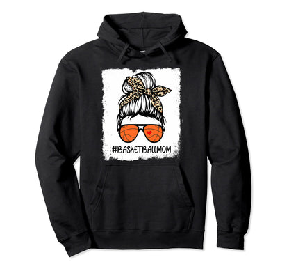 Bleached Basketball Mom Life Leopard Hoodie - Aesthetic Graphic Men Women - T-Shirt, Sweatshirt, Hoodie