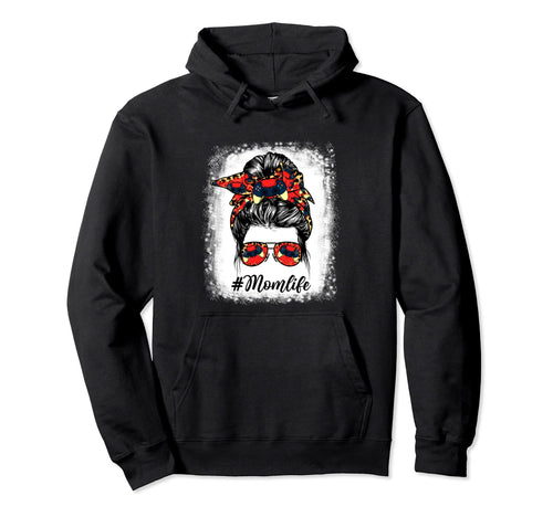 Mothers Day Video Game Mom Life Messy Bun Hoodie - Minimalist Print Unisex - T-Shirt, Sweatshirt, Hoodie