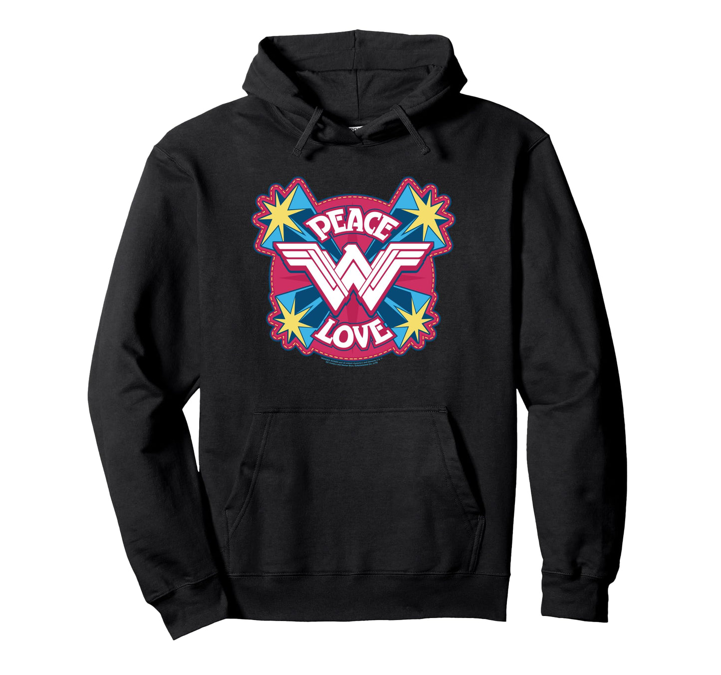 Wonder Movie Peace Love Hoodie - Trendy Graphic Unisex - T-Shirt, Sweatshirt, Hoodie