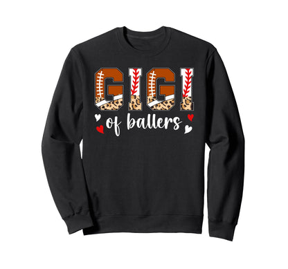 Gigi Ballers Baseball Football Gigi Sweatshirt - Aesthetic Graphic Unisex - T-Shirt, Sweatshirt, Hoodie