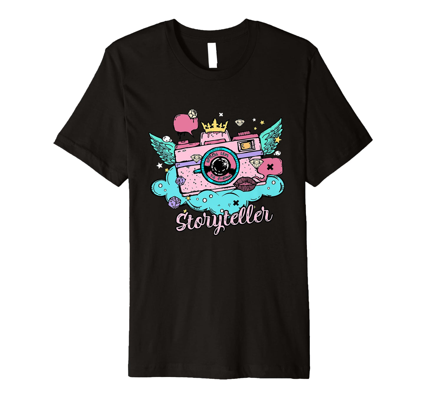 Photography Colorful Grunge Stye Camera T-Shirt - Aesthetic Graphic Unisex - T-Shirt, Sweatshirt, Hoodie
