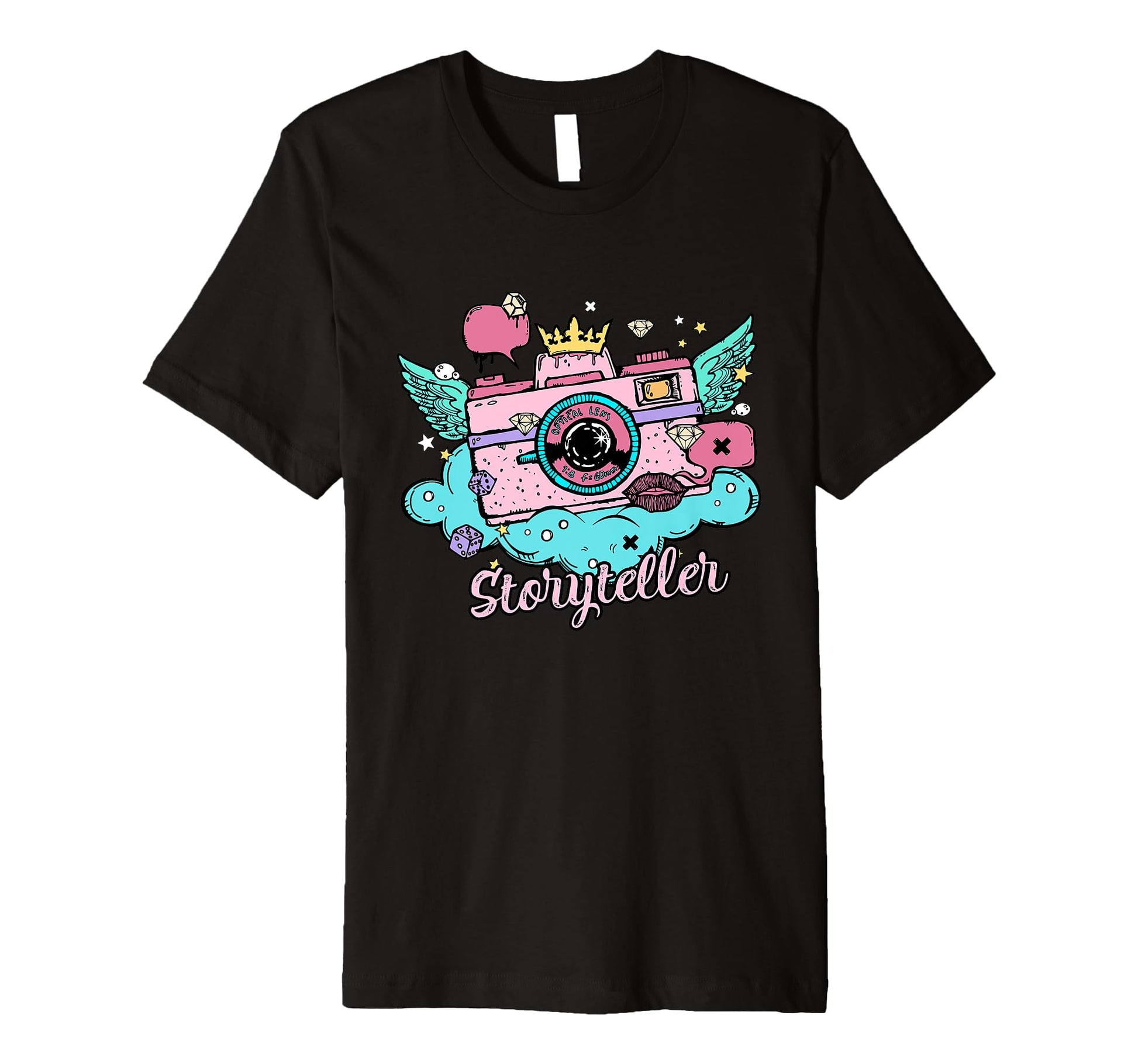 Photography Colorful Grunge Stye Camera T-Shirt - Aesthetic Graphic Unisex - T-Shirt, Sweatshirt, Hoodie