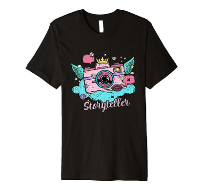 Photography Colorful Grunge Stye Camera T-Shirt - Aesthetic Graphic Unisex - T-Shirt, Sweatshirt, Hoodie