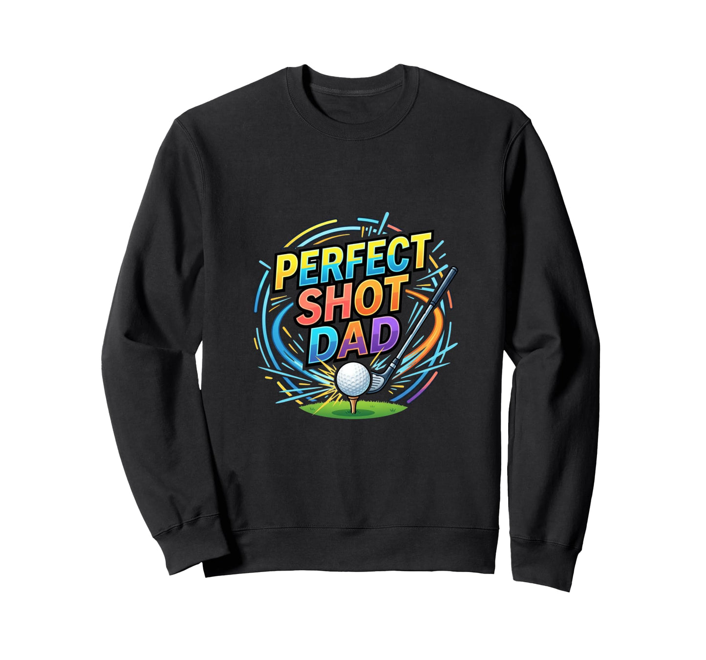 Shot Dad Golf Player Lifestyle Sweatshirt - Minimalist Print for Adults - T-Shirt, Sweatshirt, Hoodie