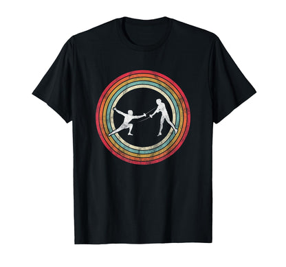 Fencing Fencer Rainbow T-Shirt - Streetwear Style for Adults - T-Shirt, Sweatshirt, Hoodie