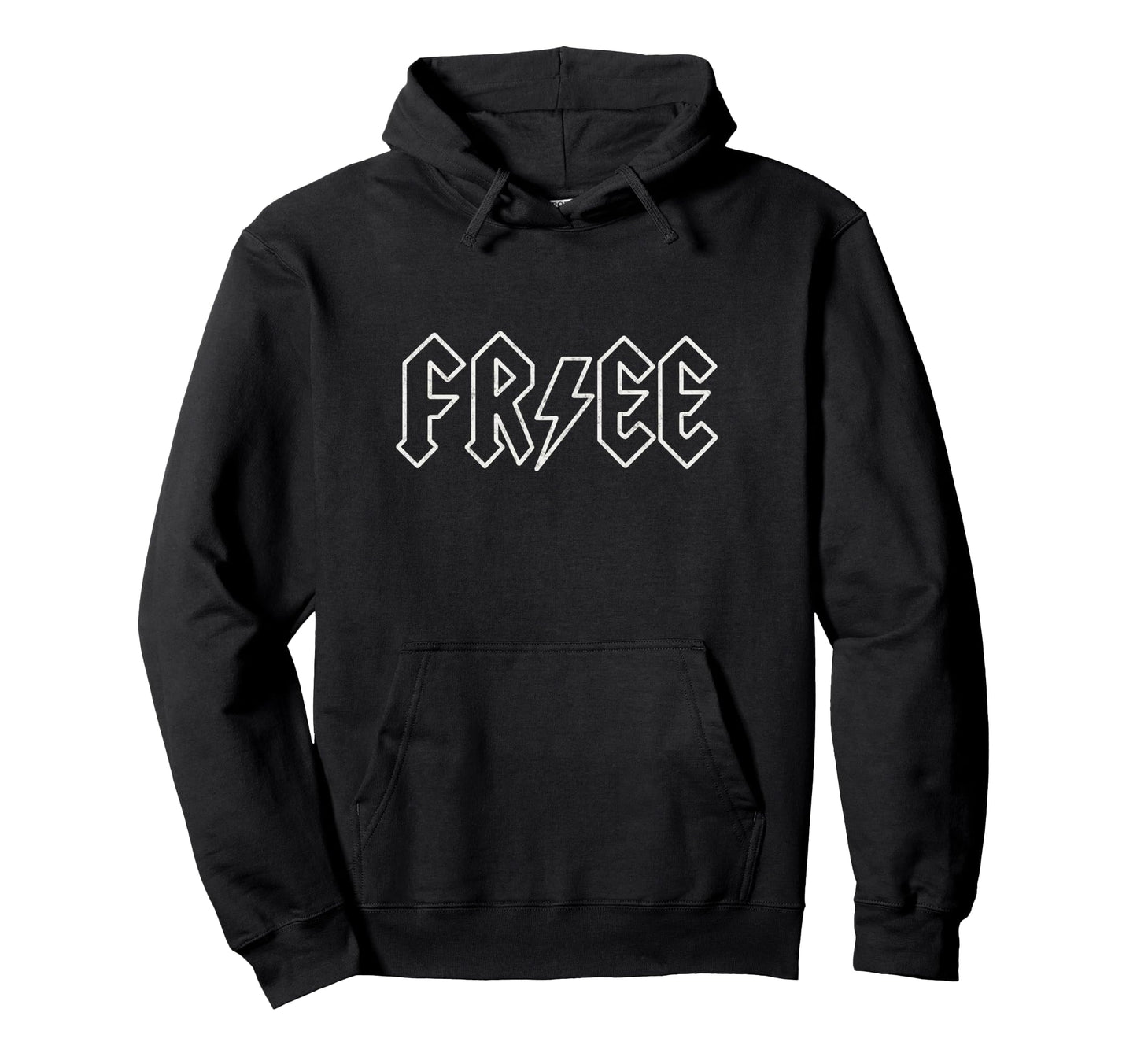 Free Lightning Bolt Rock Patriotic Hoodie - Streetwear Style Men Women - T-Shirt, Sweatshirt, Hoodie
