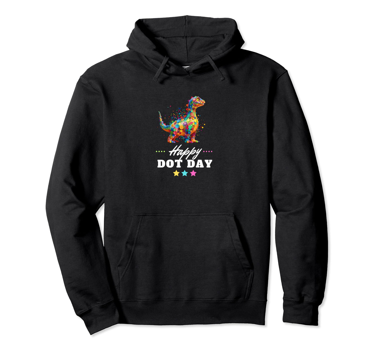 Colorful Polka Dots Dinosaur Lover Hoodie - Fun Novelty Design Unisex - T-Shirt, Sweatshirt, Hoodie