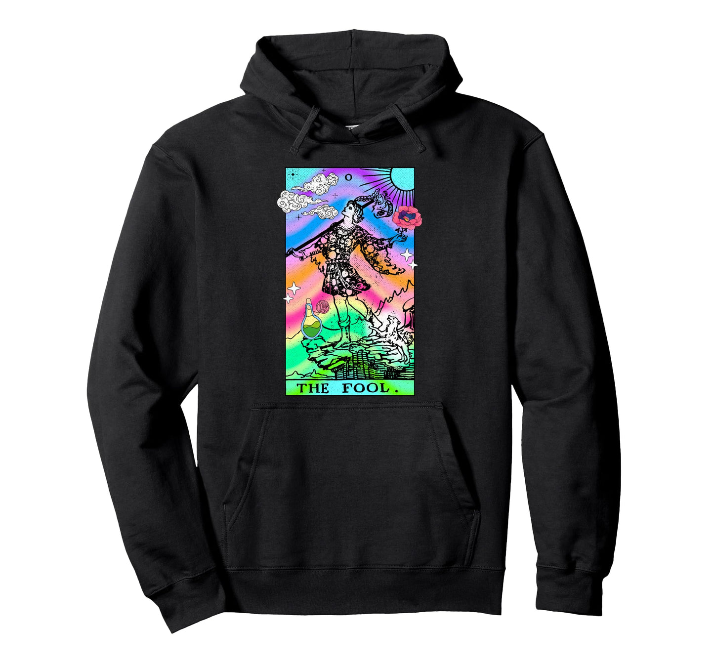 Tarot Card Fool Groovy Trippy Hoodie - Casual Everyday Wear for Adults - T-Shirt, Sweatshirt, Hoodie