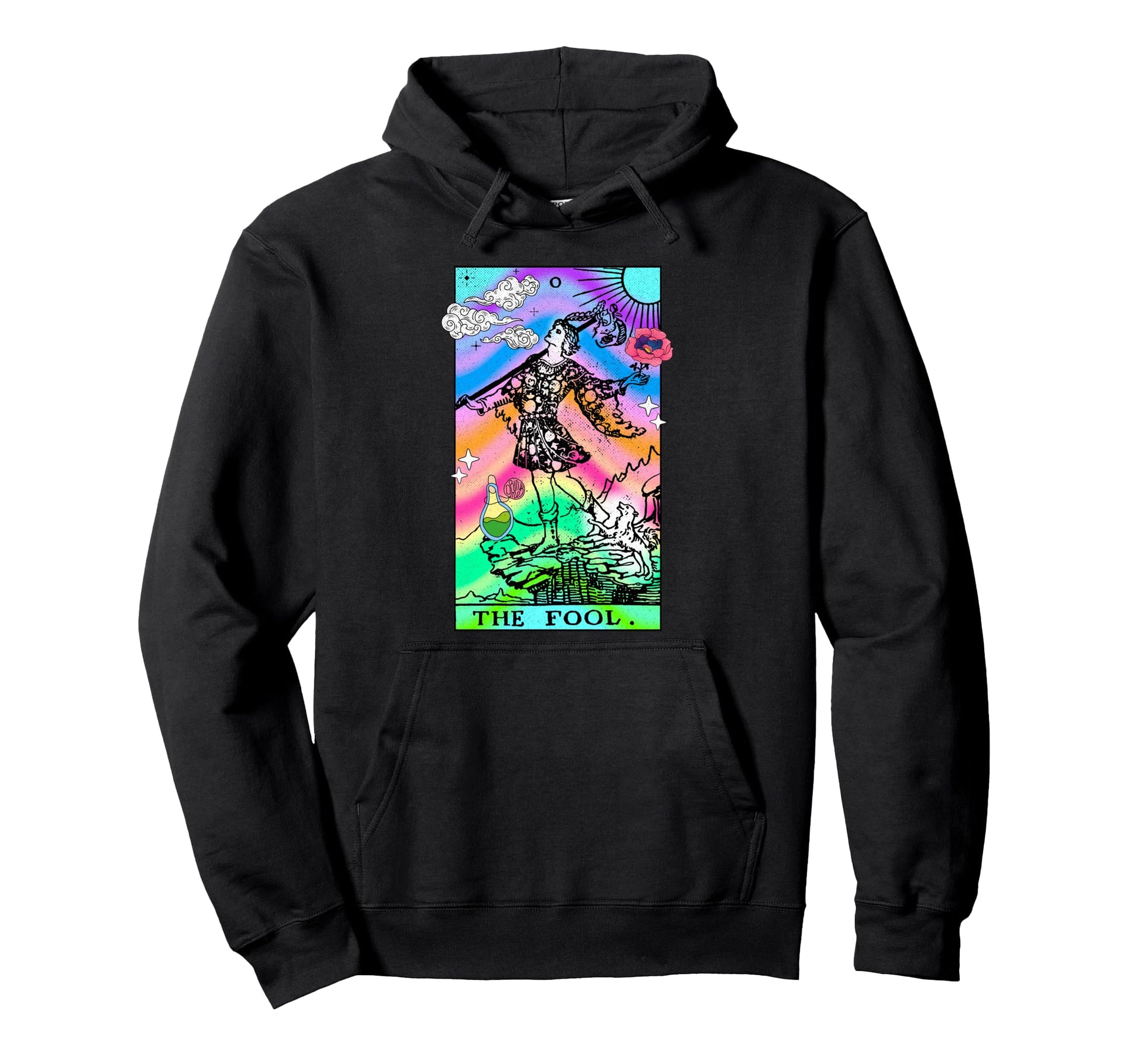 Tarot Card Fool Groovy Trippy Hoodie - Casual Everyday Wear for Adults - T-Shirt, Sweatshirt, Hoodie