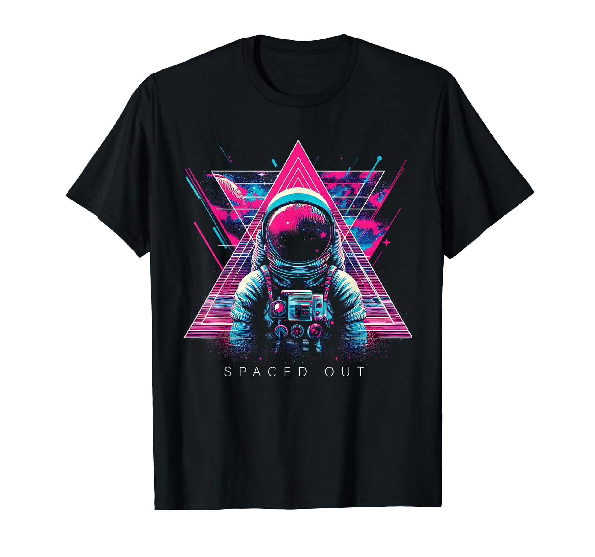 Spaced Out Astronaut Vaporwave T-Shirt - Novelty Apparel Men Women - T-Shirt, Sweatshirt, Hoodie