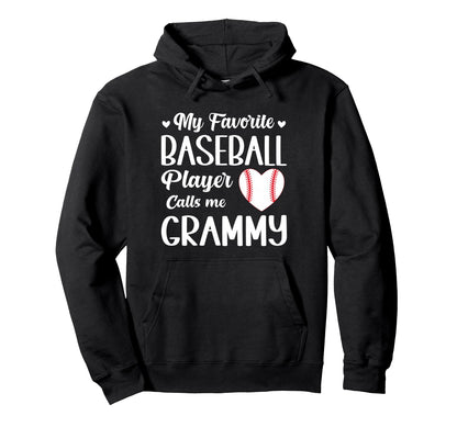 My Favorite Baseball Player Calls Me Hoodie - Aesthetic Graphic Unisex - T-Shirt, Sweatshirt, Hoodie