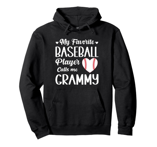 My Favorite Baseball Player Calls Me Hoodie - Aesthetic Graphic Unisex - T-Shirt, Sweatshirt, Hoodie