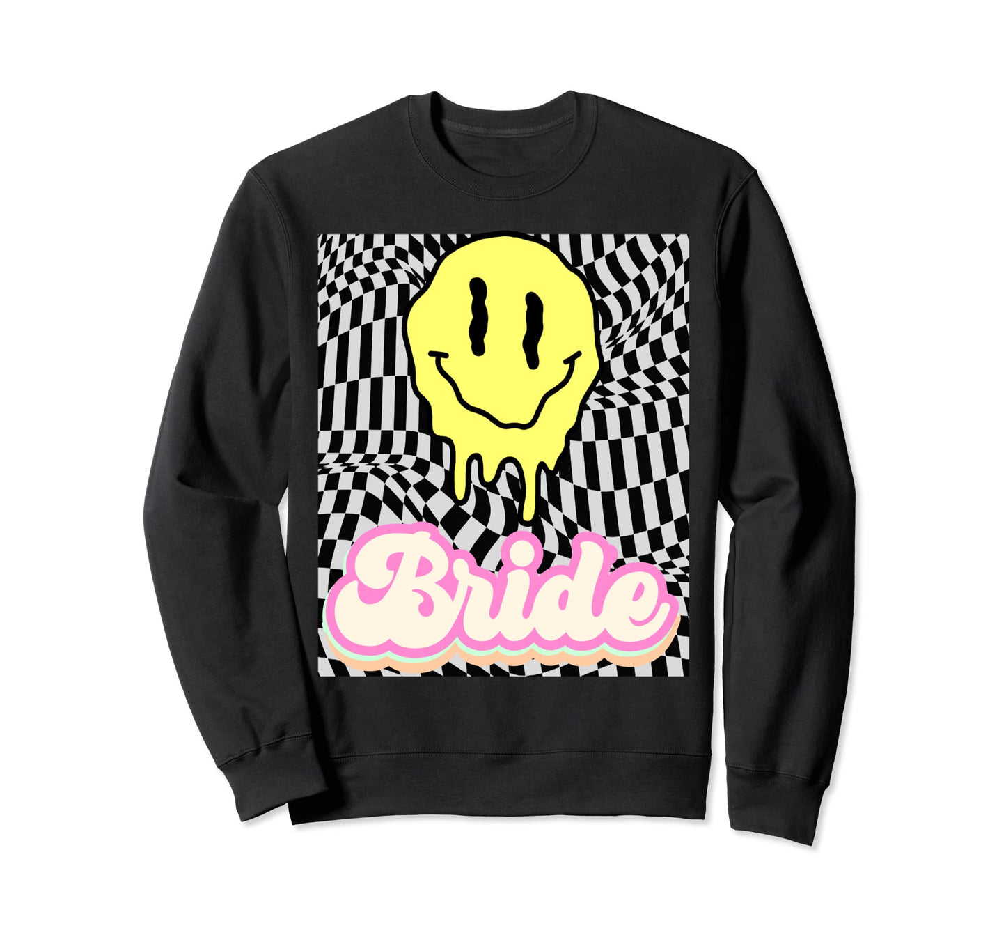 Bride Bridal Boho Hippie Wedding Sweatshirt - Trendy Graphic for Adults - T-Shirt, Sweatshirt, Hoodie