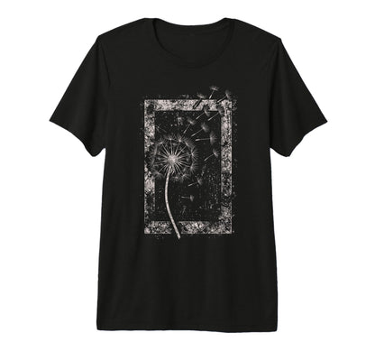 Dandelion Flower Grunge Alt T-Shirt - Custom Art Print Men Women - T-Shirt, Sweatshirt, Hoodie