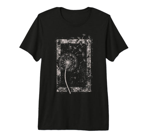 Dandelion Flower Grunge Alt T-Shirt - Custom Art Print Men Women - T-Shirt, Sweatshirt, Hoodie
