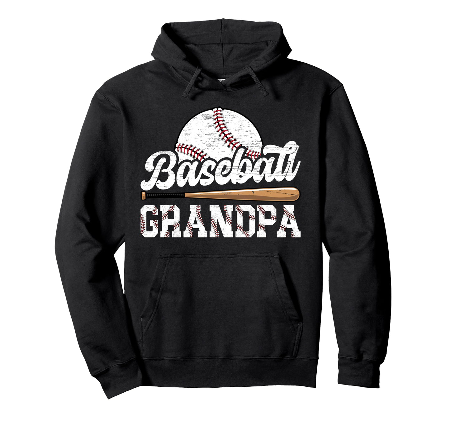 Baseball Grandpa Baseball Player Hoodie - Casual Everyday Wear Men Women - T-Shirt, Sweatshirt, Hoodie