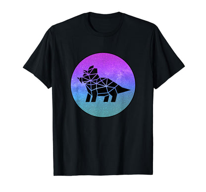 Triceratops Dinosaur Origami Galaxy T-Shirt - Aesthetic Graphic for Adults - T-Shirt, Sweatshirt, Hoodie